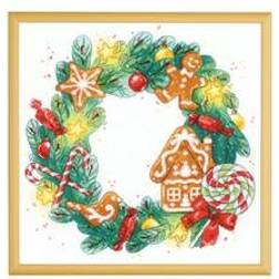 Riolis Broderikit Tavla Pepparkakskrans