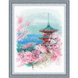 RIOLIS Cross Stitch Kit 1743 Sakura Pagoda