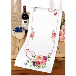 Vervaco Broderikit Löpare Blombukett
