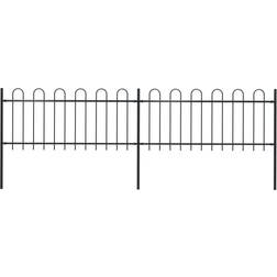 vidaXL Garden Fence with Hoop Top 340x130cm