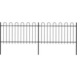 vidaXL Garden Fence with Hoop Top 133.9x59.1"