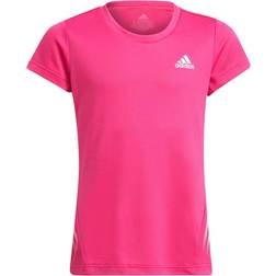 adidas Aeroready 3 Stripes T-shirt Kids - Team Real Magenta/White