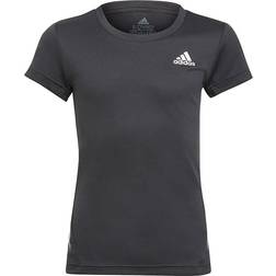 adidas Aeroready 3 Stripes T-shirt Kids - Black/Black/White