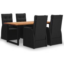 vidaXL 3070697 Matgrupp, 1 Bord inkl. 4 Stolar