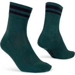 GripGrab Original Stripes Crew Socks Unisex - Green