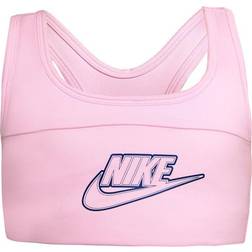 Nike Dri-FIT Swoosh Sports Bra Kids - Pink Foam/Blue Void