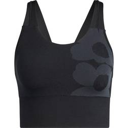 adidas Marimekko Aeroknit Long Line Bra - Black