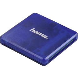 Hama Lecteur multi-cartes USB-2.0, SD/microSD/CF, bleu