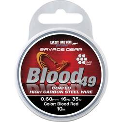 Savage Gear Sg Blood49 Coated Red Tafsmaterial Wire (0,48mm 11kg)