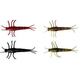 Savage Gear 3D PVC Mayfly loose body green 8-pack