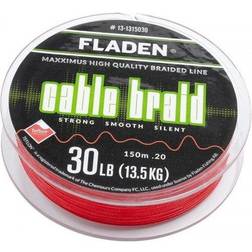 Fladen Flätlina Maxximus Cable Braid Röd 0.16mm