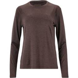 Endurance Maje Melange L/S T-shirt Women - Black Bean