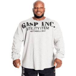 Gasp Thermal Gym Sweater - Grey Melange