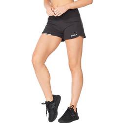 2XU Aero 4 Inch Shorts Black/Silver Reflective Female