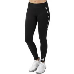 adidas Alphaskin Badge Of Sport Logo Leggings - Tight Black/White Female