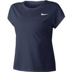 Nike Court Dri Fit Victory Short Sleeve T-shirt Women - Obsidian/White