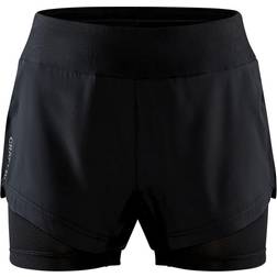 Craft Adv Essence 2-in-1 Shorts - Zwart