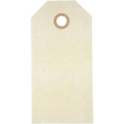 Creotime etiketter beige 5 x 10 cm kartong 1000 bitar