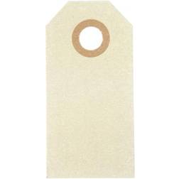 Creotime etiketter beige 3 x 6 cm kartong 1000 bitar