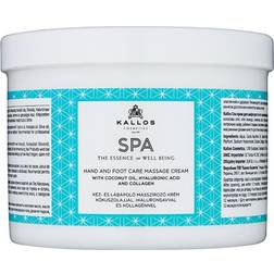 Kallos _Spa Hand and Foot Care Massage Cream Coconut Oil Hyaluronic Acid & amp Collagen 500ml