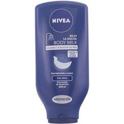 Nivea Under Shower Body Milk Nourishing (1 x 400ml) Moisturizing Shower Milk, Skin Conditioner with Almond Oil for Dry Skin Care 400ml