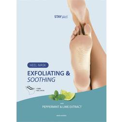 Stay Well Exfoliating & Soothing Heel Mask Peppermint & Lime 18 g Unisex