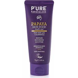 P'URE PAPAYA CARE Papaya Skin Food Vegan Friendly & Cruelty Free Award-winning Multi-use Balm with Shea Butter, PawPaw,Jojoba Oils & Calendula 75g