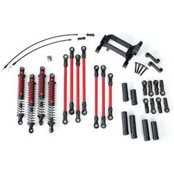 Traxxas TRX-8140R Langarm Lift Kit TRX-4 rød komplet