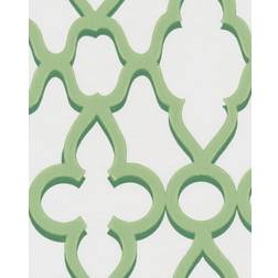 Cole & Son Treillage Wallpaper Pearwood Collection Leaf Green on Chalk 116/6022 Roll