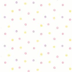 Holden Decor Watercolour Polka Dots Wallpaper Pink Yellow 91000 Holden Decor