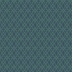 Cole & Son Treillage Wallpaper Pearwood Collection Viridian on Ink 116/6023 Roll