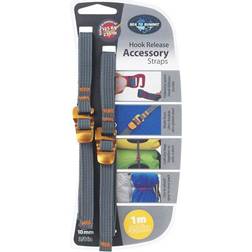 Sea to Summit Hook Release Accessory Straps 10mm/1,5m, grå 2021 Bagagefixing