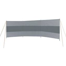 Bo-Camp Brise-vent Popular 500x140 cm Gris et anthracite