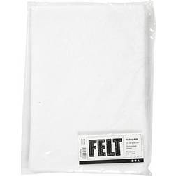 Creotime Hobby Felt White A4, 10 Sheets