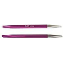 Knitpro Zing Udskiftelige Rundpinde Aluminium 9cm 5,00mm US8 Ruby