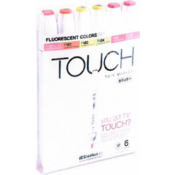 Touch Twin Brush Marker Flourescent 6er Set