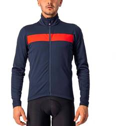 Castelli Raddoppia 3 Jacket Men - Savile Blue/Red Reflex