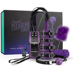 Easytoys Coffret BDSM débutant 10 accessoires Violet Noir