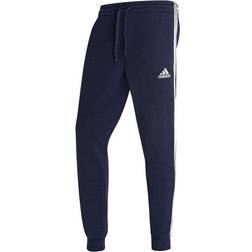 Adidas Essentials Fleece Fitted 3-Stripes Joggers - Blue Mele