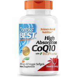 Doctor's Best High Absorption CoQ10 with BioPerine 200mg 60 vcaps 60 stk