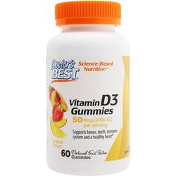 Doctor's Best Doctor's Best Vitamin D3 Gummies Natural Fruit Pectin 60 Gummies