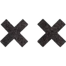 Cottelli Collection Nipple Sticker Cross Black