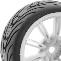 Fastrax 1/10 Street/Tread Tyre 20Sp White Wheel