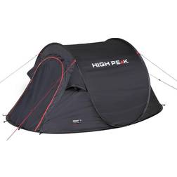 High Peak Vision 2, Camping, Tunneltält, 1,86 kg, Svart