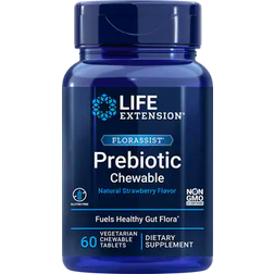 Life Extension Florassist Prebiotic Chewable Strawberry 60 Stk.