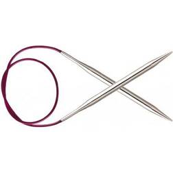 Knitpro KP11384 150 cm x 5 mm Nova Fixed Circular Needles, Silver