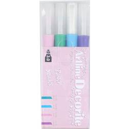 Artline Decorite Flat Pastel 4-sæt, EDF-3W4 Pastel