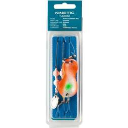 Kinetic Sabiki Plaice Leader Rig 120 gram Sunset