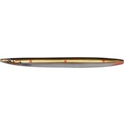 Savage Gear Line Thru Sandeel Hotspot Brown Copper Red Dots 12,5cm 19gram