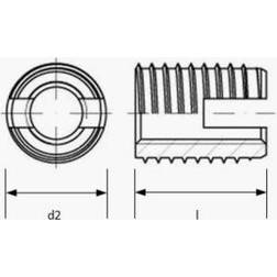 M6X14 FZG gevindindsats 10X1,5 (250 stk